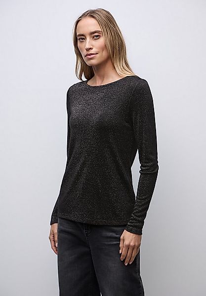 STREET ONE Langarmshirt aus softem Materialmix günstig online kaufen