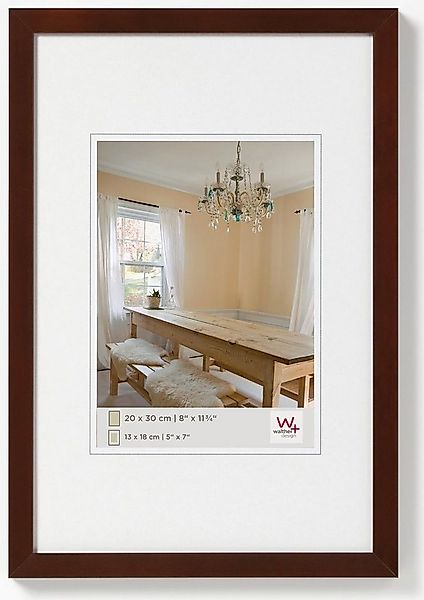 Walther Bilderrahmen Holzrahmen BP030N Peppers 20x30 nussbaum günstig online kaufen