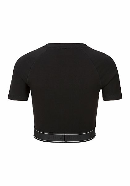 HUGO Blue T-Shirt "Dolly" mit Logo-Elastiktape, cropped günstig online kaufen