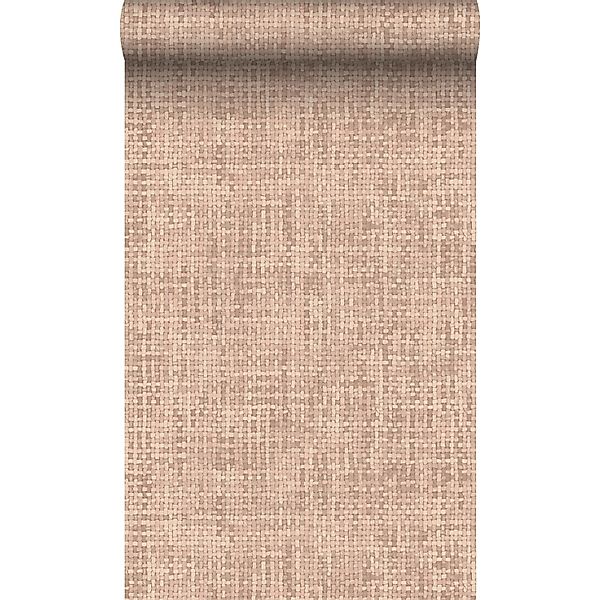 Origin Wallcoverings Tapete Leinen-Optik Terrakotta 50 x 900 cm günstig online kaufen