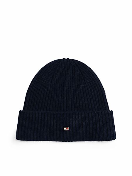 Tommy Hilfiger Beanie "TH FLAG CASHMERE", mit Umschlag, aus Strick günstig online kaufen
