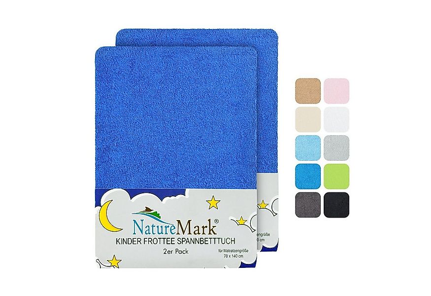 NatureMark Spannbettlaken Frottee Spannbettlaken, 80% Baumwolle / 20% Polye günstig online kaufen