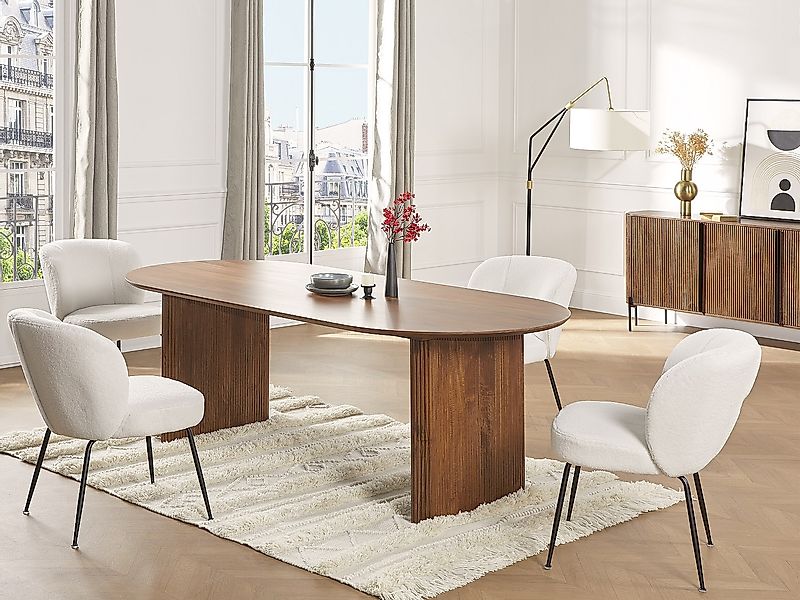 Esstisch - 8 Personen - Mangoholz - Holzfarben - BALIMELA günstig online kaufen