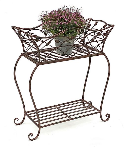 DanDiBo Blumenhocker mit Korb Blumenkasten Braun 66 cm 93980 S Pflanzenkast günstig online kaufen