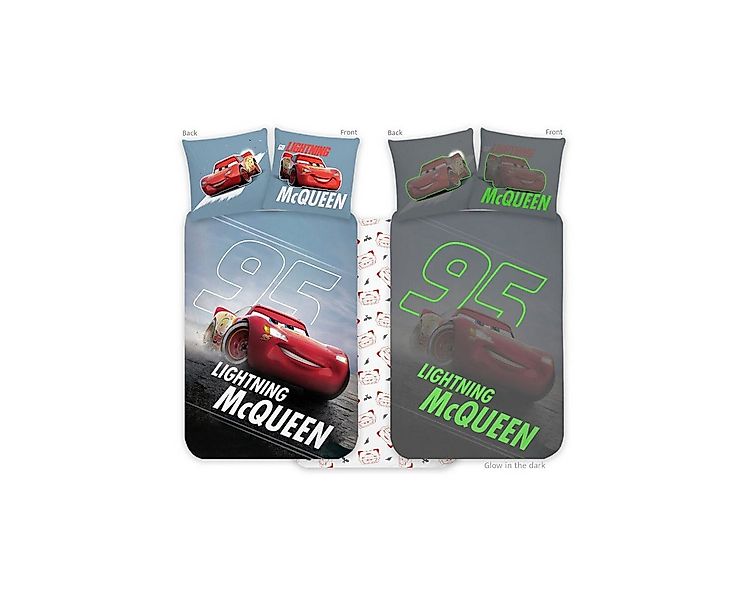 Disney Cars Bettwäsche Disney Cars leuchtende Kinderbettwäsche, 100x135cm, günstig online kaufen