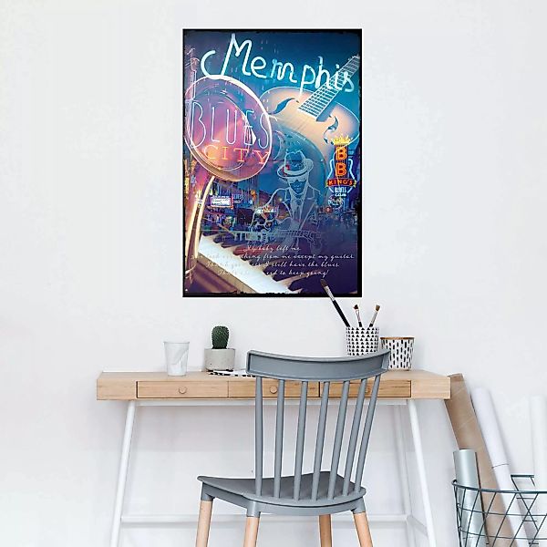 Reinders Poster "Memphis Blues City" günstig online kaufen