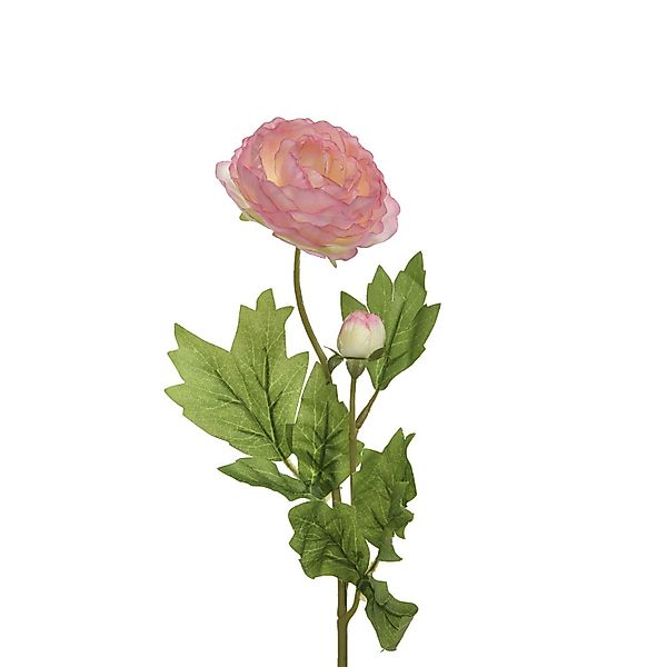 Kunstblume Ranunkel mit Blüte und Knospe günstig online kaufen