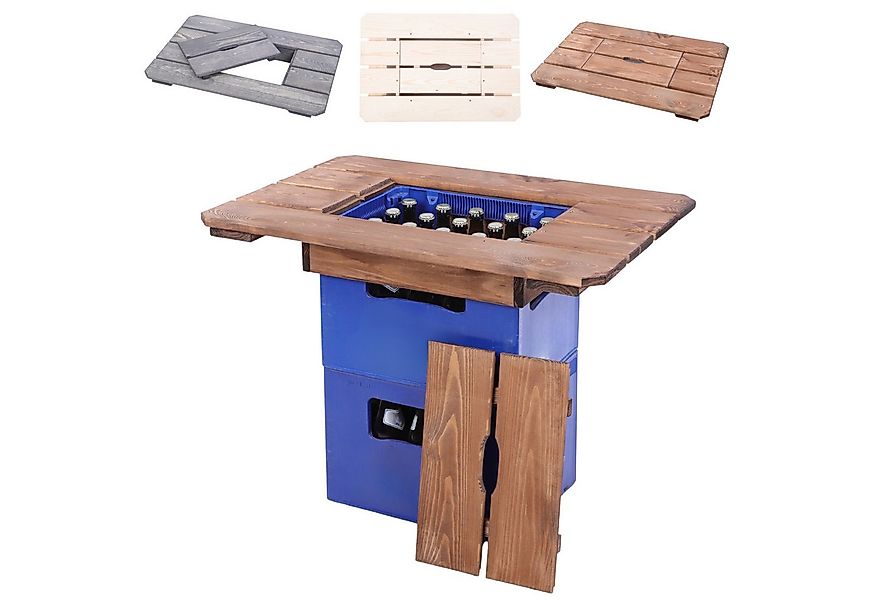 Modo24 Gartentisch Tischaufsatz, Getränkekasten, Tragbare Tischplatte, In- günstig online kaufen