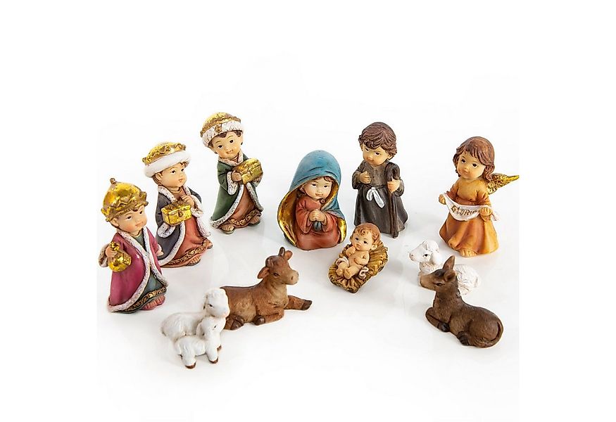 Logbuch-Verlag Dekofigur Krippe 11-TLG. Krippenfiguren Kinderkrippe Weihnac günstig online kaufen