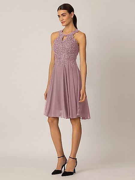 Apart Cocktailkleid aus einer Plastischen Spitze und Chiffon günstig online kaufen