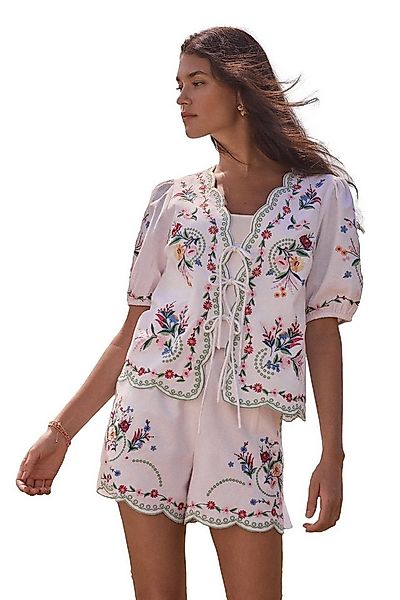 Love & Roses Kurzarmbluse Love & Roses bestickte Kurzarmbluse, Regular (1-t günstig online kaufen