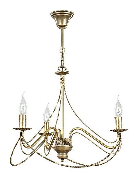 Licht-Erlebnisse Kronleuchter MARIA, ohne Leuchtmittel, Kronleuchter Gold M günstig online kaufen