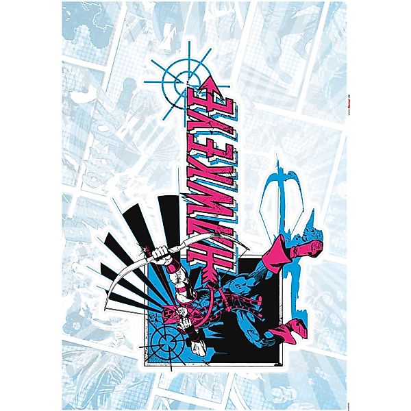 Komar Wandtattoo "Hawkeye Comic Classic - Größe 50 x 70 cm" selbstklebend, günstig online kaufen