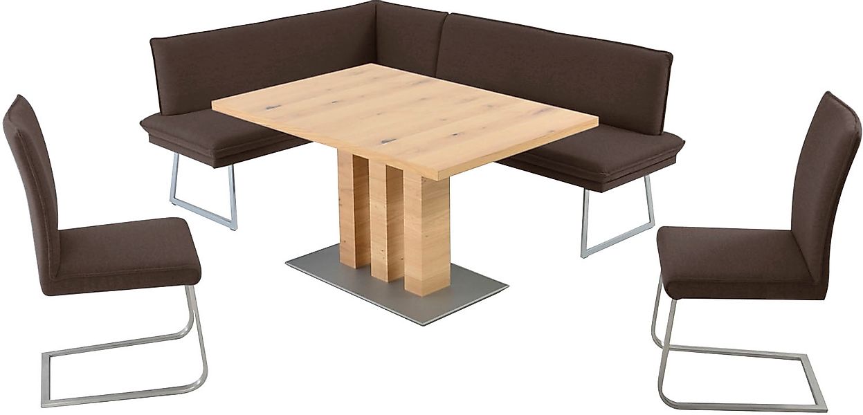 K+W Komfort & Wohnen Essgruppe »Santos III« 4 Stk. tlg. gepolsterte Eckbank günstig online kaufen