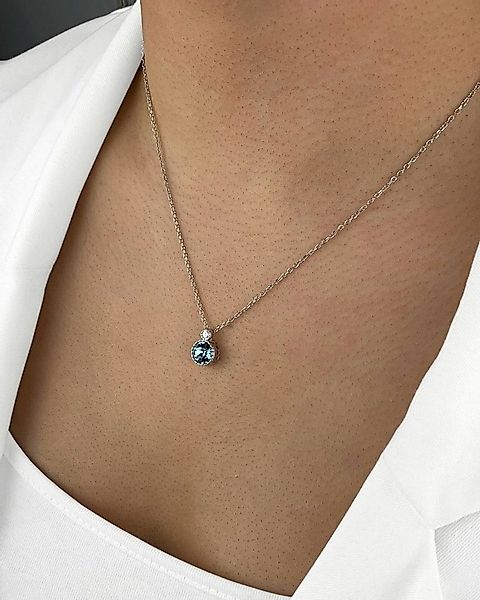 DANIEL CLIFFORD Kette mit Anhänger 'Elea' Damen Halskette Silber 925 mit An günstig online kaufen