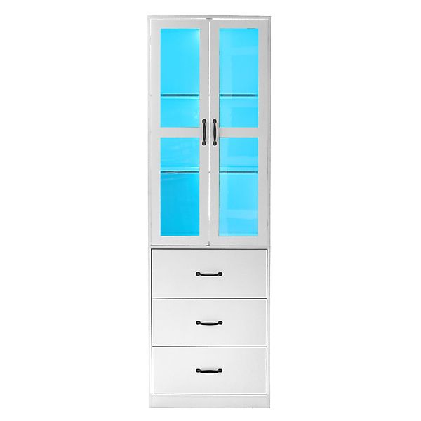 Gotagee Vitrine Vertikale Vitrine Schubladen herausnehmbare günstig online kaufen