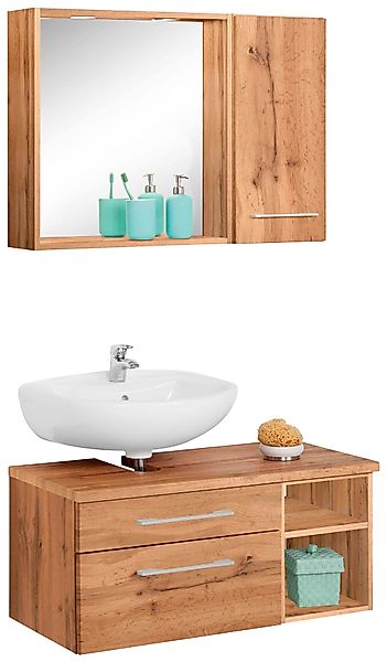 welltime Badmöbel-Set "Davos" 3 Stk. tlg. günstig online kaufen