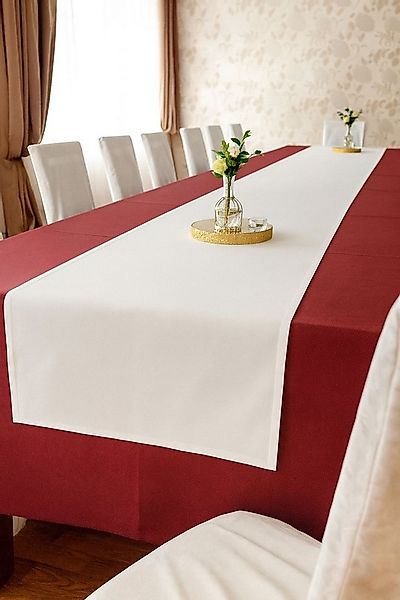 texpot Tischdecke Tischband weiß Baumwolle uni (1-tlg) günstig online kaufen