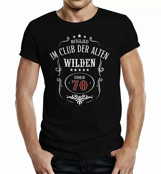 RAHMENLOS® T-Shirt als Geschenk zum 70. - Alte Wilde über 70 günstig online kaufen