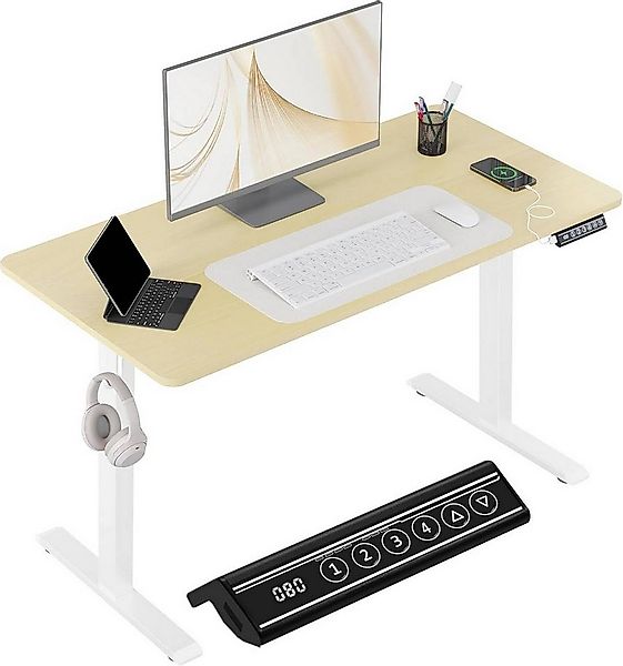Woltu Schreibtisch (1-St), Höhenverstellbar Elektrisch, 4 Höhenspeicher-Tas günstig online kaufen