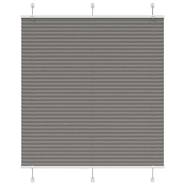 vidaXL Plissee Anthrazit 115x100 cm Stoffbreite 114,4 cm Polyester 4015078 günstig online kaufen