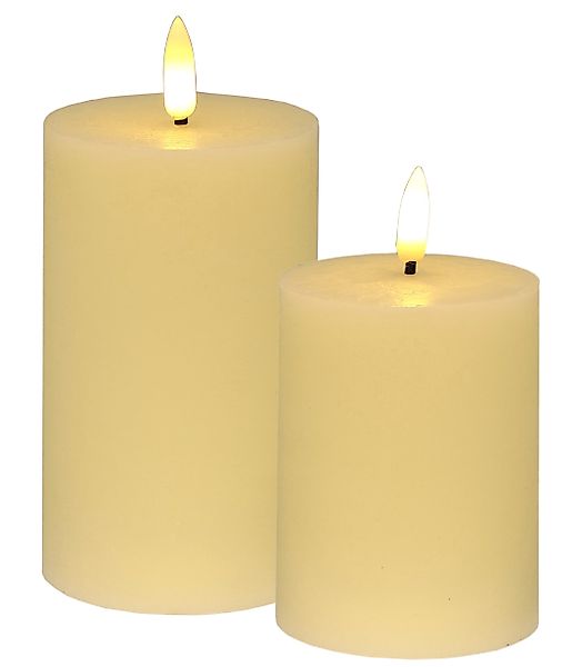 I.GE.A. LED-Kerze LED Echtwachskerze 2er Set günstig online kaufen