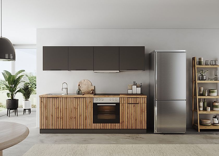 KOCHSTATION Küchenzeile KS-Lagos2, Breite 240 cm, günstig online kaufen
