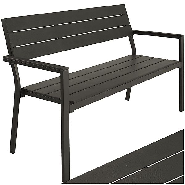 tectake Gartenbank Sitzbank Line 2-Sitzer mit günstig online kaufen