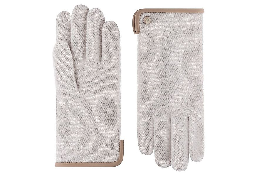 Roeckl Strickhandschuhe Felted Wool (kein Set) Wollhandschuhe mit farbigem günstig online kaufen