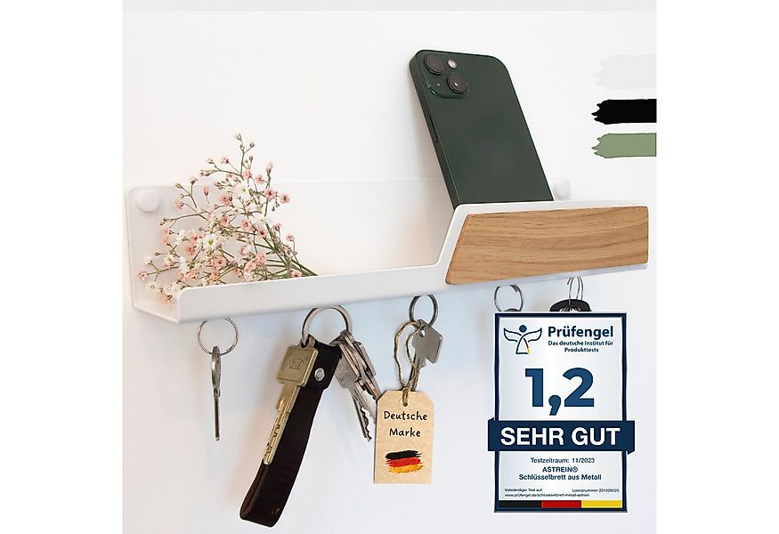 Astrein Schlüsselbrett Magnetisch, Schlüsselboard, Eiche, Schlüsselhalter m günstig online kaufen