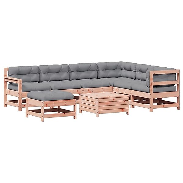 vidaXL 8-Tlg Garten-Lounge-Set mit Kissen Massivholz Douglasie 3250602 günstig online kaufen