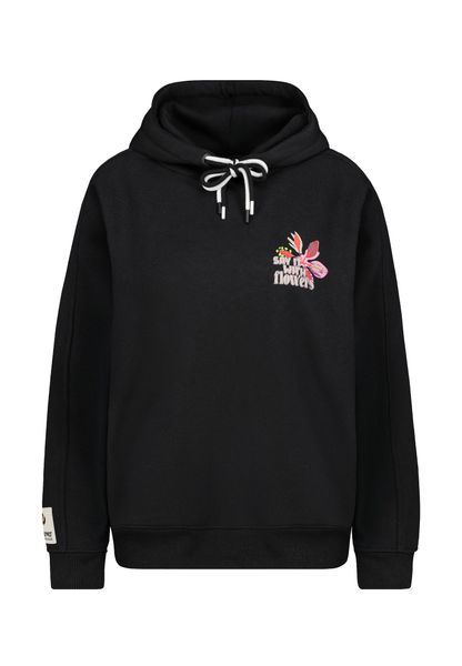 SUBLEVEL Kapuzenpullover Damen Hoodie mit Flowerprints günstig online kaufen