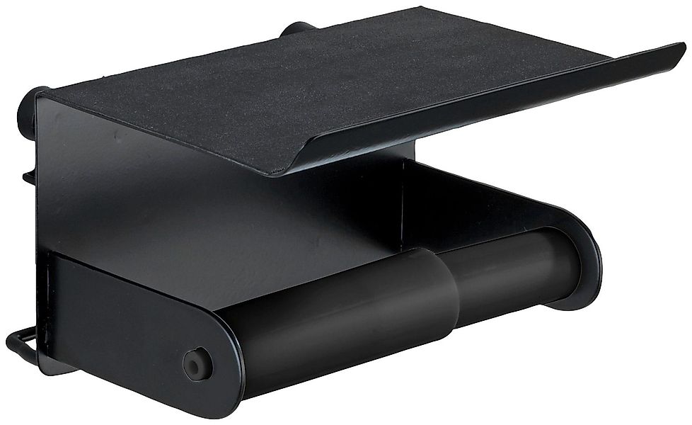 WENKO Toilettenpapierhalter Classic Plus Black (1-St) günstig online kaufen