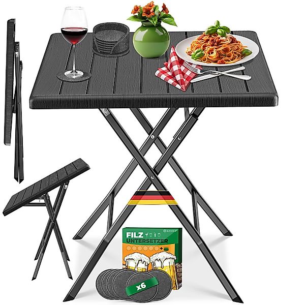 KESSER Bistrotisch Balkontisch klappbar (Gartentisch mit günstig online kaufen
