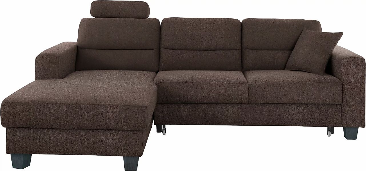 TRENDMANUFAKTUR Ecksofa "Chamber, zeitlos und modern, bequem mit hohem Sitz günstig online kaufen