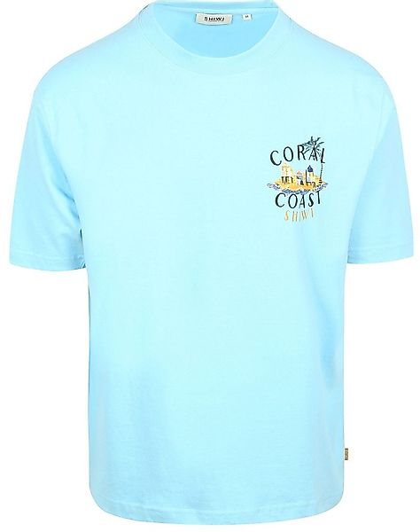 Shiwi T-Shirt Finn Coral Coast Backprint Hellblau - Größe L günstig online kaufen