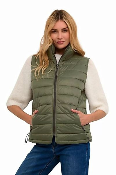KAFFE Winterjacke KAlira Waist Coat Grün Damen Übergangsweste günstig online kaufen