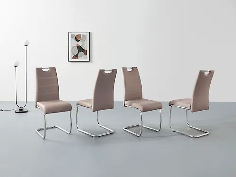 HELA Freischwinger »FLORA«, (Set), 4 St., Kunstleder, 1, 2 oder 4 Stück, Fr günstig online kaufen