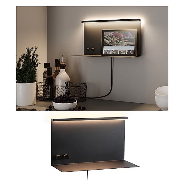 Paulmann "LED Wandleuchte Jarina USB C 3000K 400lm / 160lm 230V 4,5W / 1,6W günstig online kaufen