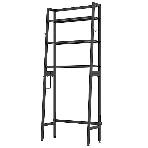 COSTWAY Badregal, stehend, 3 Ablage, Toilettenpapierhalter&2 günstig online kaufen
