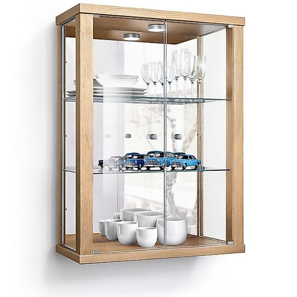 VR-Wohnideen Hängevitrine C1013 (Glasvitrine (80x60x25 cm) mit 2 Glastüren) günstig online kaufen