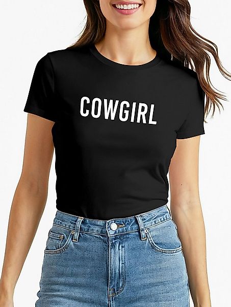 MoonWorks Print-Shirt Damen T-Shirt Kostüm Verkleidung Cowgirl Fasching Kar günstig online kaufen