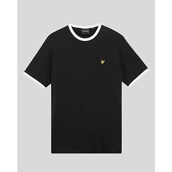 Lyle & Scott  T-Shirts & Poloshirts TS2201V RINGER T-SHIRT-W189 JET BLACK/W günstig online kaufen
