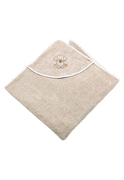 Sterntaler® Badetücher Kapuzenbadetuch 100x100 cm HUND günstig online kaufen