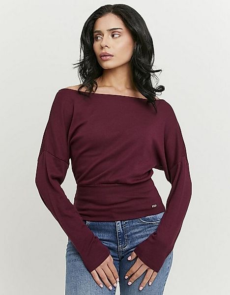 Tally Weijl Langarmshirt STSCOWASTA U-Boot-Ausschnitt, Fledermausärmel und günstig online kaufen