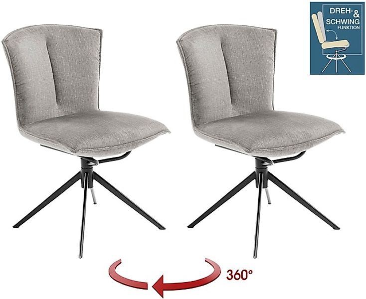 MCA furniture 4-Fußstuhl »NALON Esszimmerstuhl (2er Set) - Stuhl«, (Set), 2 günstig online kaufen