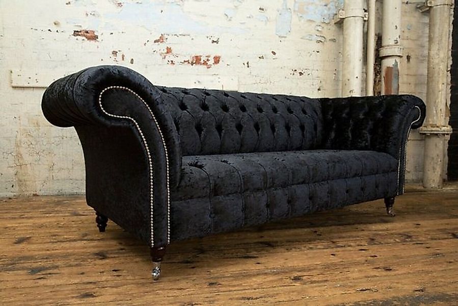 JVmoebel Chesterfield-Sofa Sofa Chesterfield Original Polster Microfaser Co günstig online kaufen