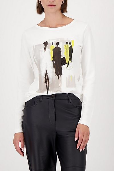 Monari Langarmshirt Regular fit mit Rundhalsausschnitt günstig online kaufen