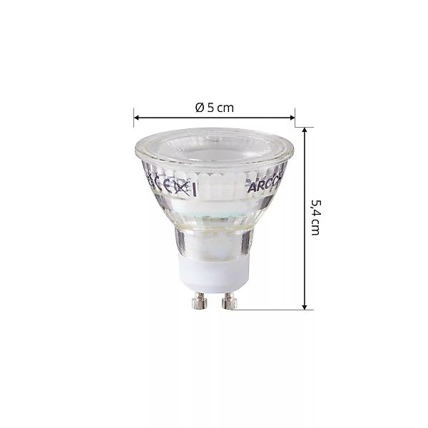 Arcchio LED-Leuchtmittel GU10 2,5W 6500K 450lm Glas 5er-Set günstig online kaufen