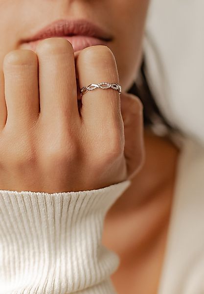 Hey Happiness Fingerring Doppelt Infinity, Damen günstig online kaufen